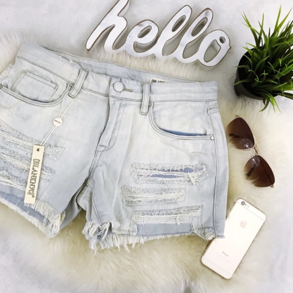 BLANK NYC Tomboy Distress Cactus Embroidered Jeans